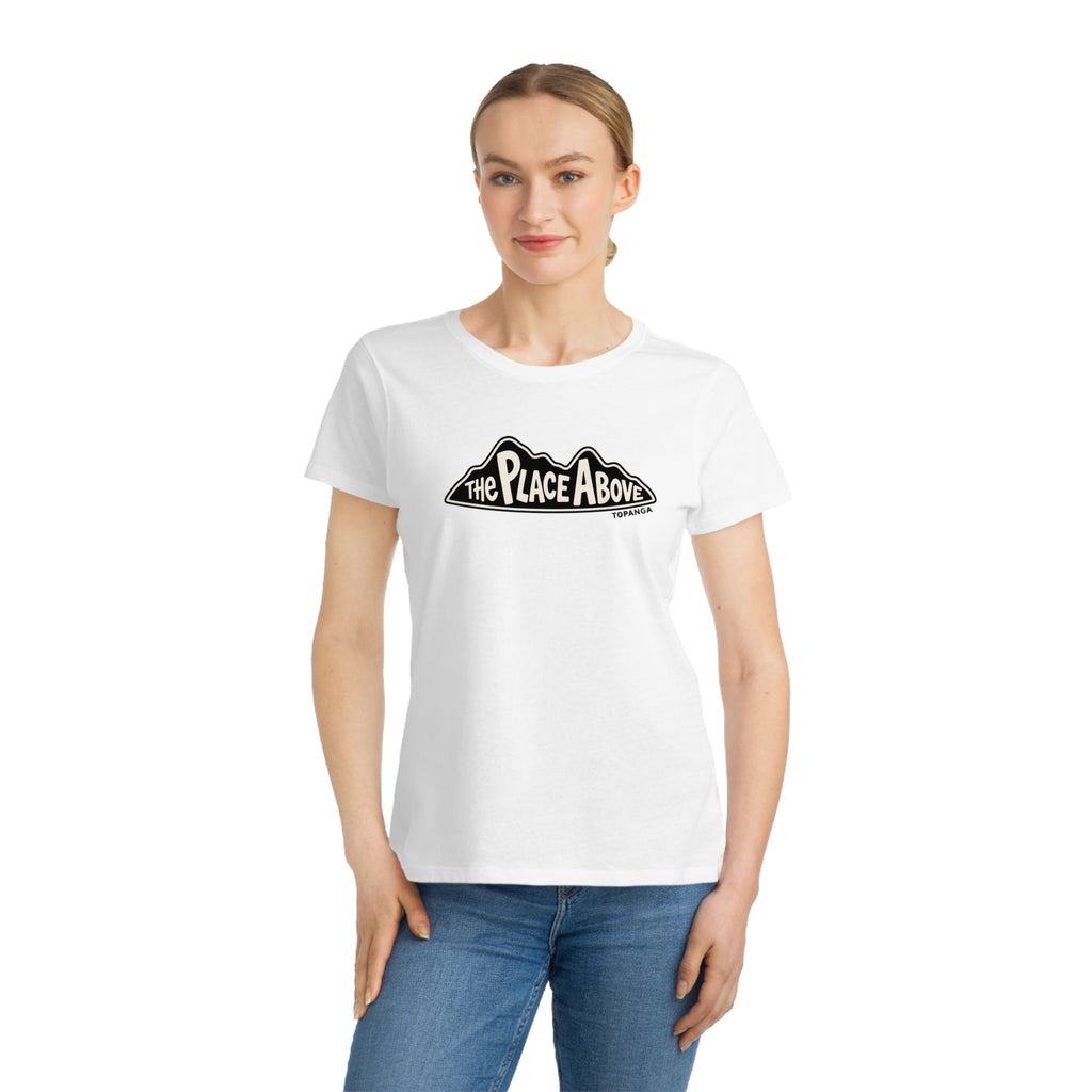 The Place Above  Topanga Tee  / Front— Women's Organic Mountain Logo T-Shirt